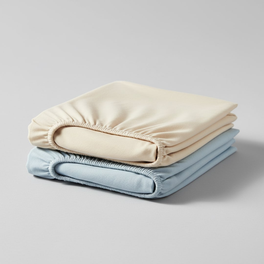 Cotton Cot Fitted Sheet, Set of 2